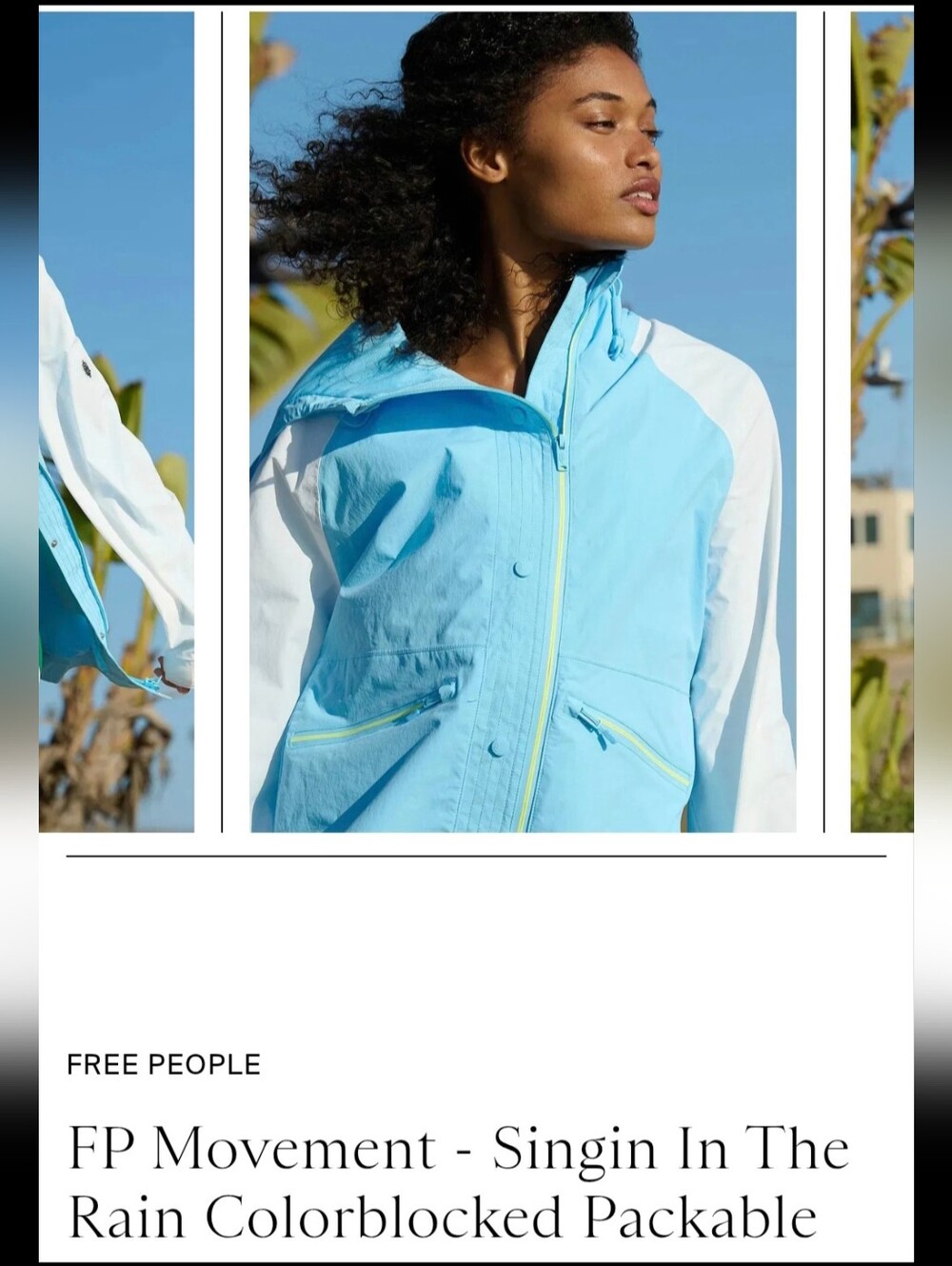 FP MOVEMENT - Singin' In The Rain, Colorblocked Packable Jacket - Picture 4 of 6